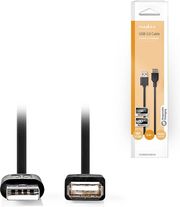 nedis ccgb60010bk30 usb 20 cable a male a female 30 m black photo