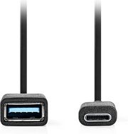 nedis ccgb61710bk02 usb c adapter usb 32 gen 1 usb c male usb a female 015m black photo