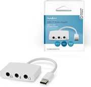 nedis ccgb65900wt01 usb 20 type c adapter usb c male 35mm female 010m white photo