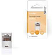 nedis ccgb89005wt network coupler cat5 rj45 female rj45 female whitep photo