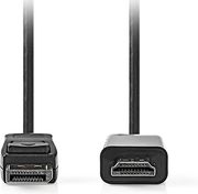 nedis ccgl37100bk10 displayport cable displayport male hdmi connector 1080p 100m black photo nedis ccgl37100bk10 displayport cable displayport male hdmi connector 1080p 100m black photo