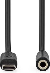 nedis ccgp65960bk10 usb c adapter usb c male 35mm female 100m black photo