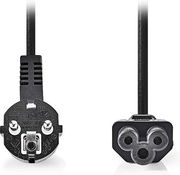 nedis cegl10100bk20 power cable angled schuko male iec 320 c5 200m black photo nedis cegl10100bk20 power cable angled schuko male iec 320 c5 200m black photo