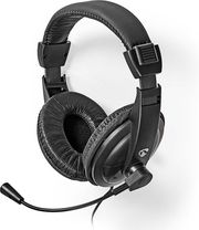 nedis chst210bk pc headset over ear stereo 1x 35mm 2x 35mm black photo