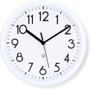 nedis clwa105wt wall clock 220mm plastic white photo nedis clwa105wt wall clock 220mm plastic white photo