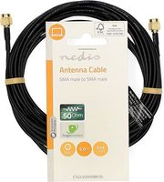 nedis csgl02000bk50 sma cable sma male sma male 50ohm 500m black photo