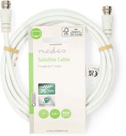 nedis csgl41000wt20 satellite antenna cable f male f male 200m white photo