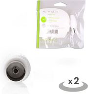 nedis csgp40923wt ieccoax connector female 2 pieces whitep photo nedis csgp40923wt ieccoax connector female 2 pieces whitep photo