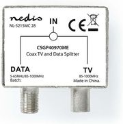 nedis csgp40970me satellite antenna adapter f female iec coax male iec coax female 75 ohm m photo