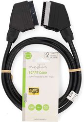 nedis cvgl31001bk15 scart cable scart male scart male 480p 150m black photo nedis cvgl31001bk15 scart cable scart male scart male 480p 150m black photo