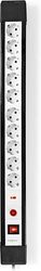 nedis esc103spf1pro extension socket type f cee 7 7 10 way 300m 3680w 16a h05vv f 3g15mm black photo