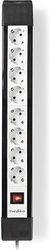 nedis exso830f1pro extension socket type f cee 7 7 8 way 300m 3680w 16a h05vv f 3g15mm photo