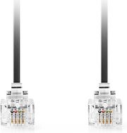 nedis tcgl90200bk20 telecom cable rj11 male rj11 male 200m black photo