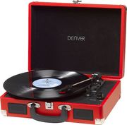denver vpl 120 suitcase turntable red photo denver vpl 120 suitcase turntable red photo