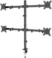 gembird adjustable desk 4 display mounting arm rts 13 32 black ma d4 01 photo