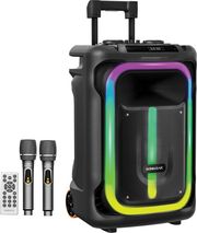 sonicgear rgb hda karaoke speaker 240w hyperbox 1500 pro black hb pro1500 photo