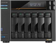 asustor nas lockerstor 6 gen3 as6806t 6 bay 35 4x m2 nvme amd 4 core 16gb ddr5 2x 10 gbe port photo