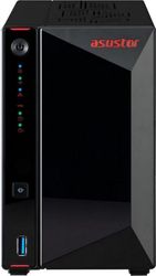 asustor nas nimbustor 2 gen2 as5402t 2 bay 35 4x m2 nvme intel 4 core 4gb ddr4 2x25gbe port photo