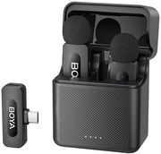 boya by v30 mobile wireless mic for android iphone usb c 2 person vlog w charging case 100m 36h photo boya by v30 mobile wireless mic for android iphone usb c 2 person vlog w charging case 100m 36h photo