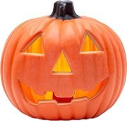 eurolamp fotizomeni portokali kolokytha skalisto prosopo 2xaa 6 therma leyka led 20x15x19cm ip20 photo