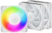 arctic p12 pro a rgb white 3 pack 120 mm a rgb pwm fan with cable splitter photo