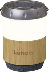 lenco btl 030ba bamboo lantern with bluetooth speaker photo