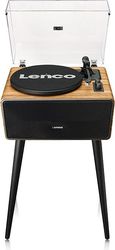 lenco ls 570ok turntable with built in speakers and bluetooth turntable on leds oakwoo photo