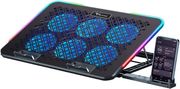 alcatroz notebook phone cooling stand 6 fans vendaval s6 rgb black vendaval s6 rgb
