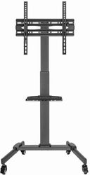 gembird tv floor stand with caster wheels tilt 32 55 tvs 55t 01 photo gembird tv floor stand with caster wheels tilt 32 55 tvs 55t 01 photo