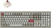 keychron v6 max retro v6m r3 qmk via bt 24 wired custom mechanical keyboard brown switch 100 photo