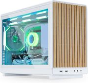 lian li dan case a3 wood white glass side panel m atx all mesh steel fabric pc case from daniel photo