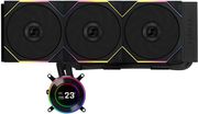 lian li hydroshift ii lcd c 360 rgb tl fan black aio cpu liquid cooler with tl rgb fans photo