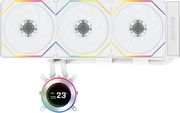 lian li hydroshift ii lcd c 360 rgb tl fan white aio cpu liquid cooler with tl rgb fans photo