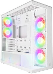 arctic xtender white transparent window w o gpu vertical mount mid tower case w a rgb fans photo arctic xtender white transparent window w o gpu vertical mount mid tower case w a rgb fans photo