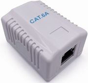cablexpert cat6a ftp single port surface mount box white ncac 1f6a 01 photo cablexpert cat6a ftp single port surface mount box white ncac 1f6a 01 photo