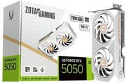 vga zotac gaming geforce rtx 5050 twin edge oc white 8gb gddr6 retail photo