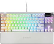 steelseries apex 7 tkl ghost mechanical 65 red switches rgb white photo