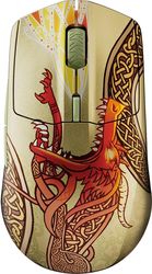 steelseries cs2 dragon lore edition wireless rgb gaming 18000 dpi gold photo