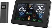 hama premium weather station with led colour display and usb charging function photo