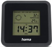 hama borneo thermometer and hygrometer digital for indoors black photo