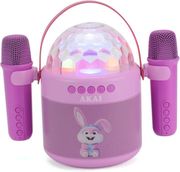 akai joybox kids karaoke ixeio me 2 asyrmata mikrofona rgb led