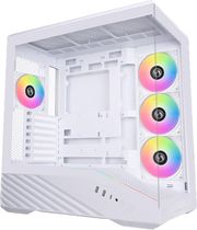 atx case lian li vector v100 white 4 x 120mm argb led rgb strip tempered glass photo