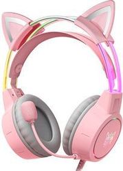 onikuma akoystika gaming x15pro me aytia gatas roz photo onikuma akoystika gaming x15pro me aytia gatas roz photo