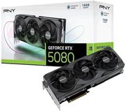 vga pny nvidia geforce rtx 5080 triple fan 16gb gddr7 retail photo