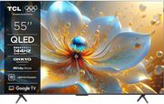 tv tcl 55t8c 55 ultra hd 4k qled smart wifi google tv 2025 metallic photo