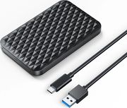 enclosure hdd ssd orico 2520c3 v1 for sata 25inch usb c black photo