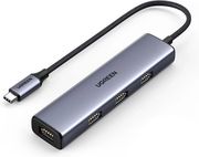 ugreen type c hub cm473 4x usb a 30 02m grey photo