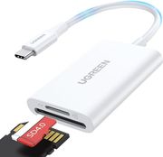 ugreen type c card reader cm265 sd microsd white photo ugreen type c card reader cm265 sd microsd white photo