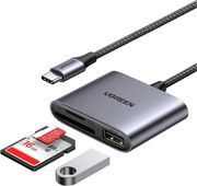ugreen type c card reader cm387 usb a sd microsd black photo