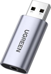 ugreen cm383 external sound card usb a to jack 35mm grey photo